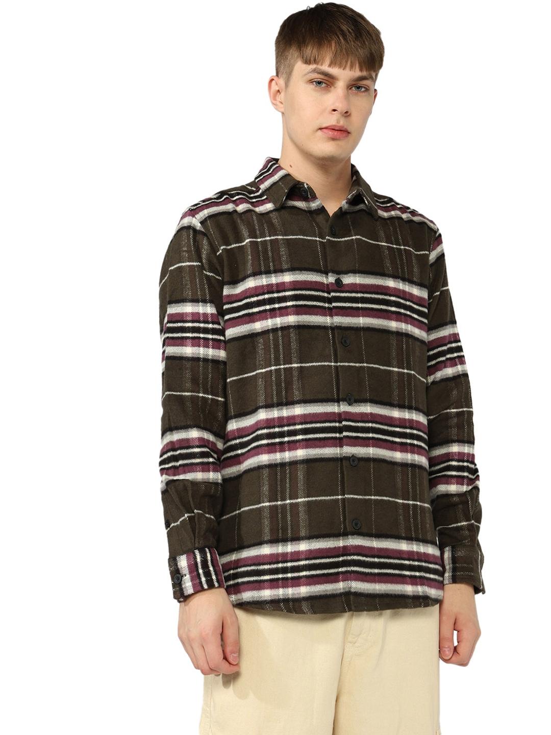 Flannel Checked Regular Fit Shirt