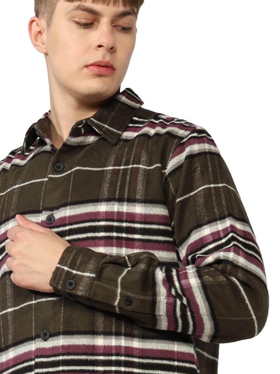 Flannel Checked Regular Fit Shirt