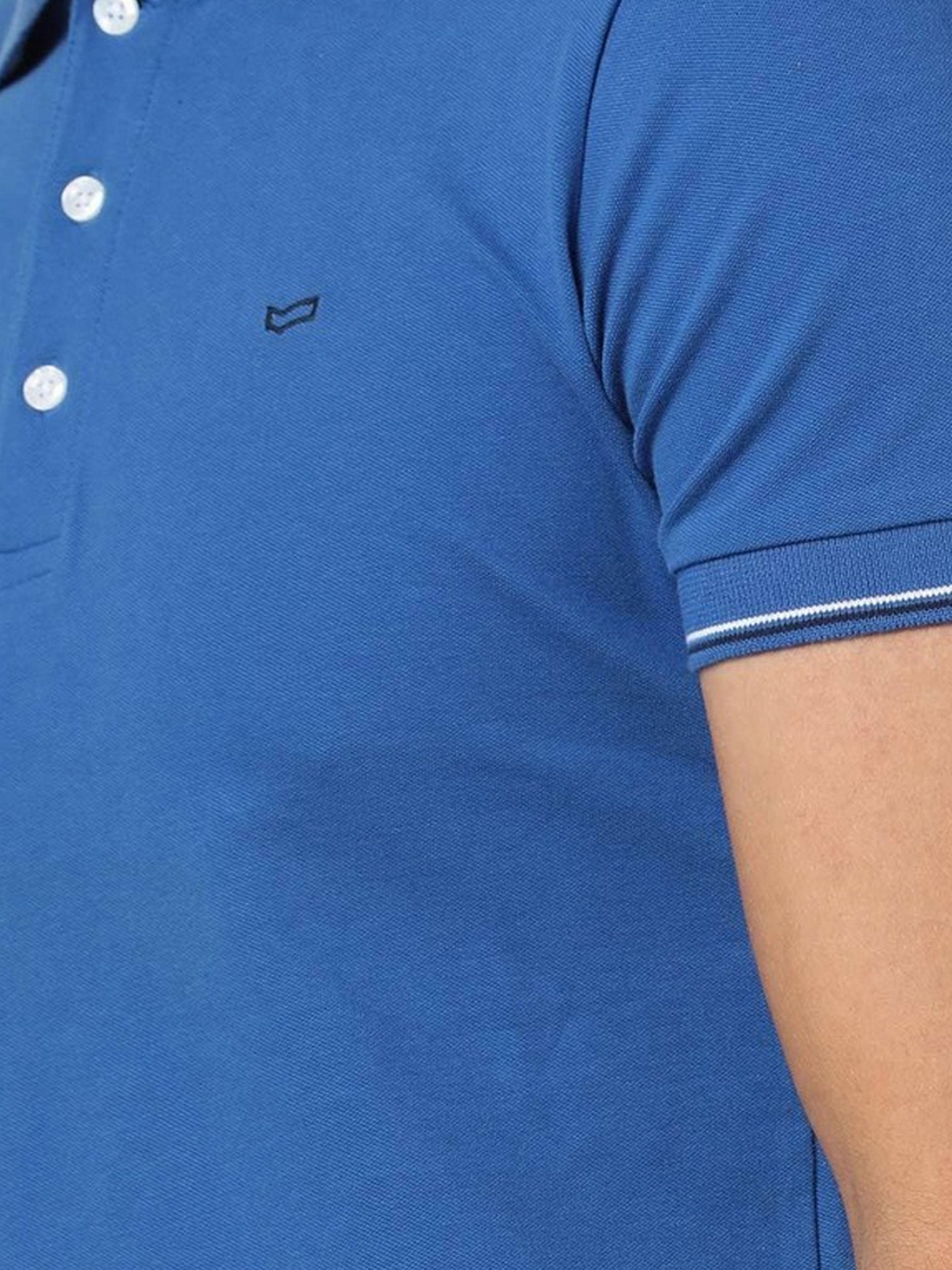 Ralph Solid Blue Slim Fit Polo T-shirt