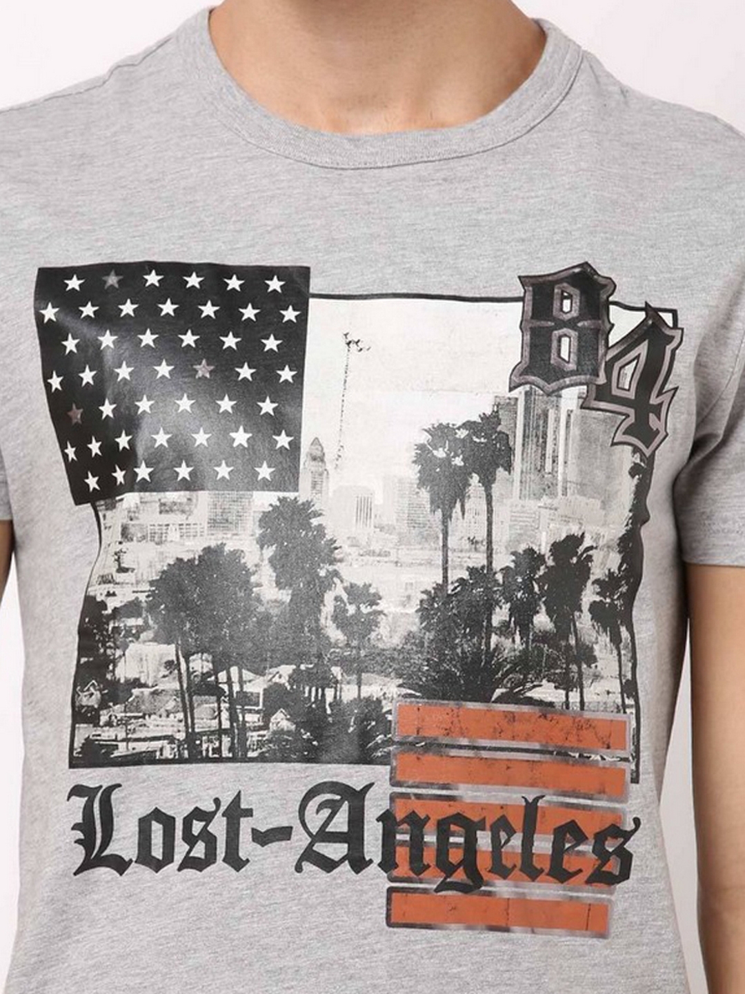 Scuba Angeles Graphic Print Crew-Neck T-shirt