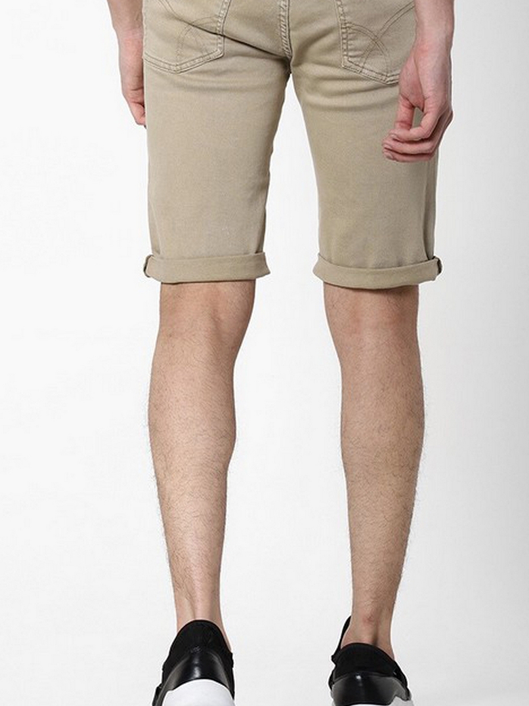 Men's Anders beige denim shorts
