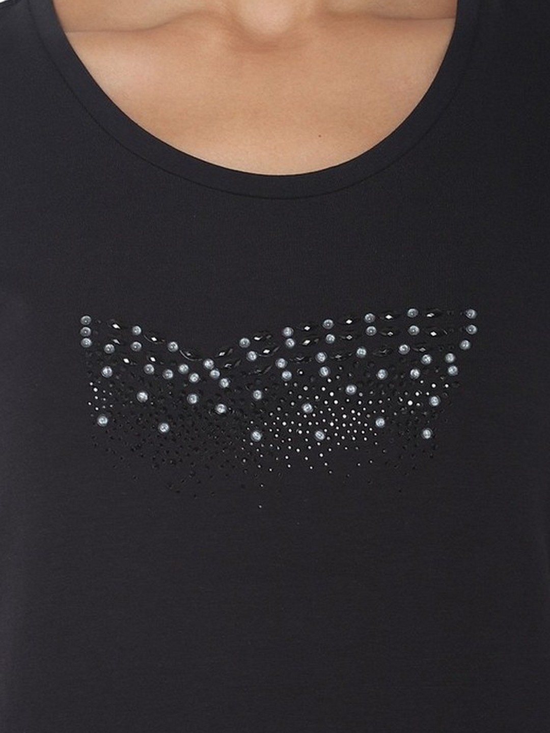Doll Logo Crew-Neck T-shirt with Embellishments