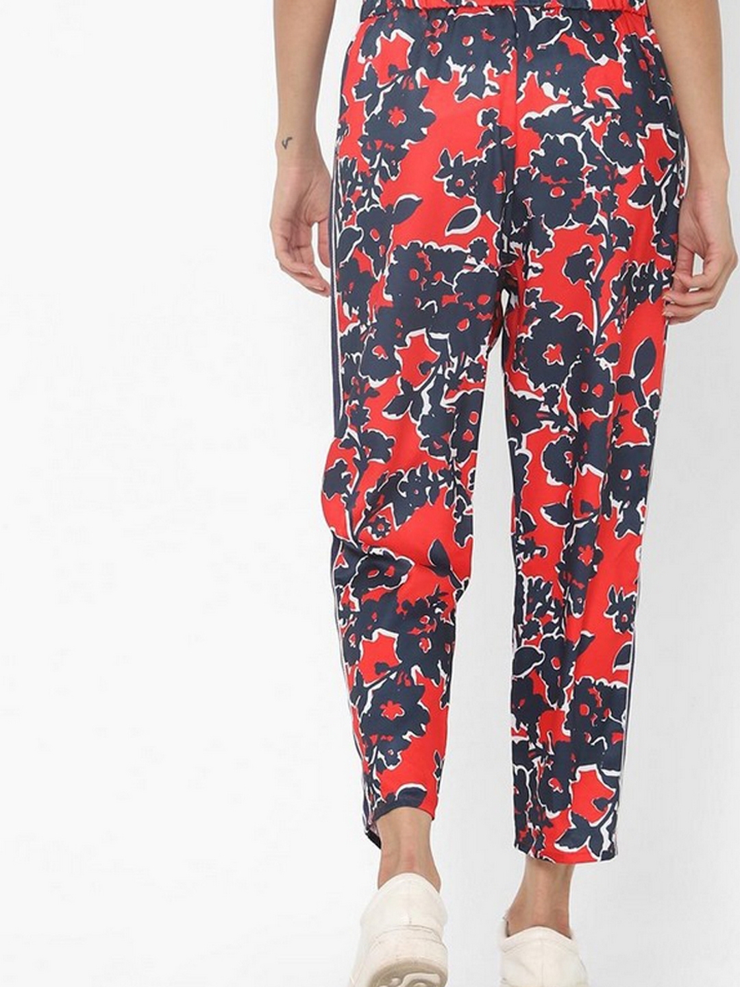 Art Floral Satin Printed Trousers, Trousers & Leggings | FatFace.com