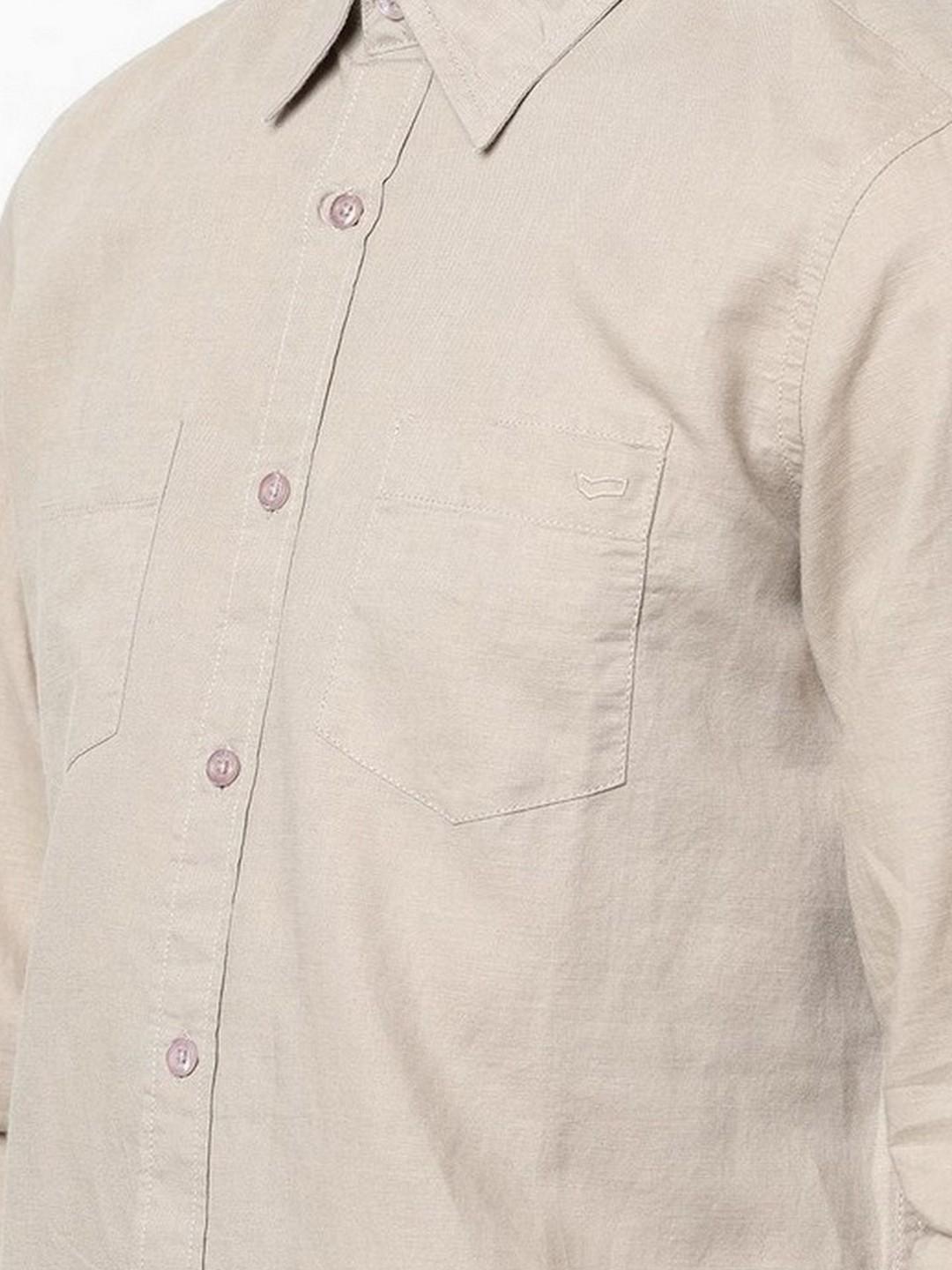 Solid Regular Fit Shirt with Patch Pocket