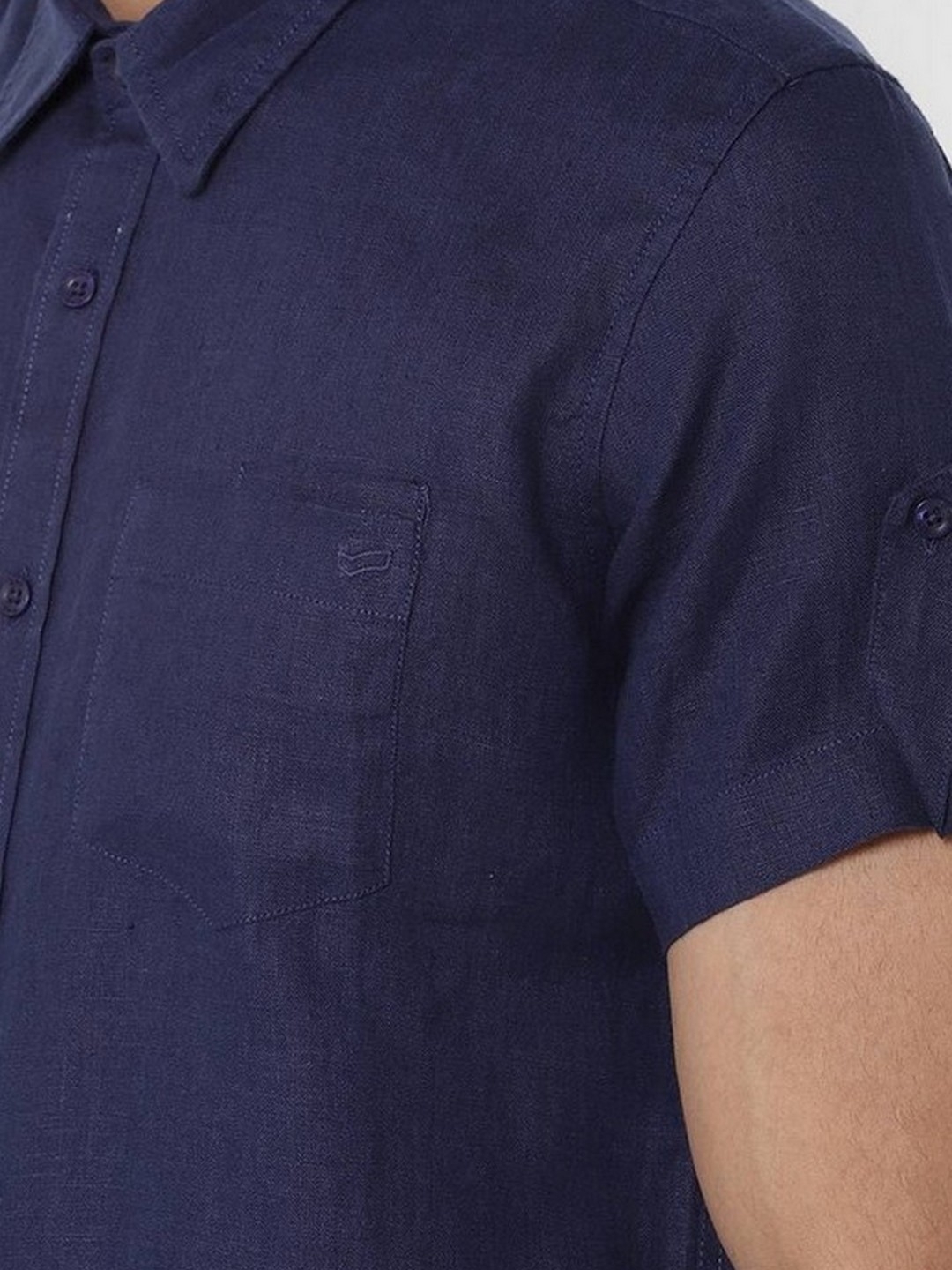 Men's Dab Solid Blue Shirt