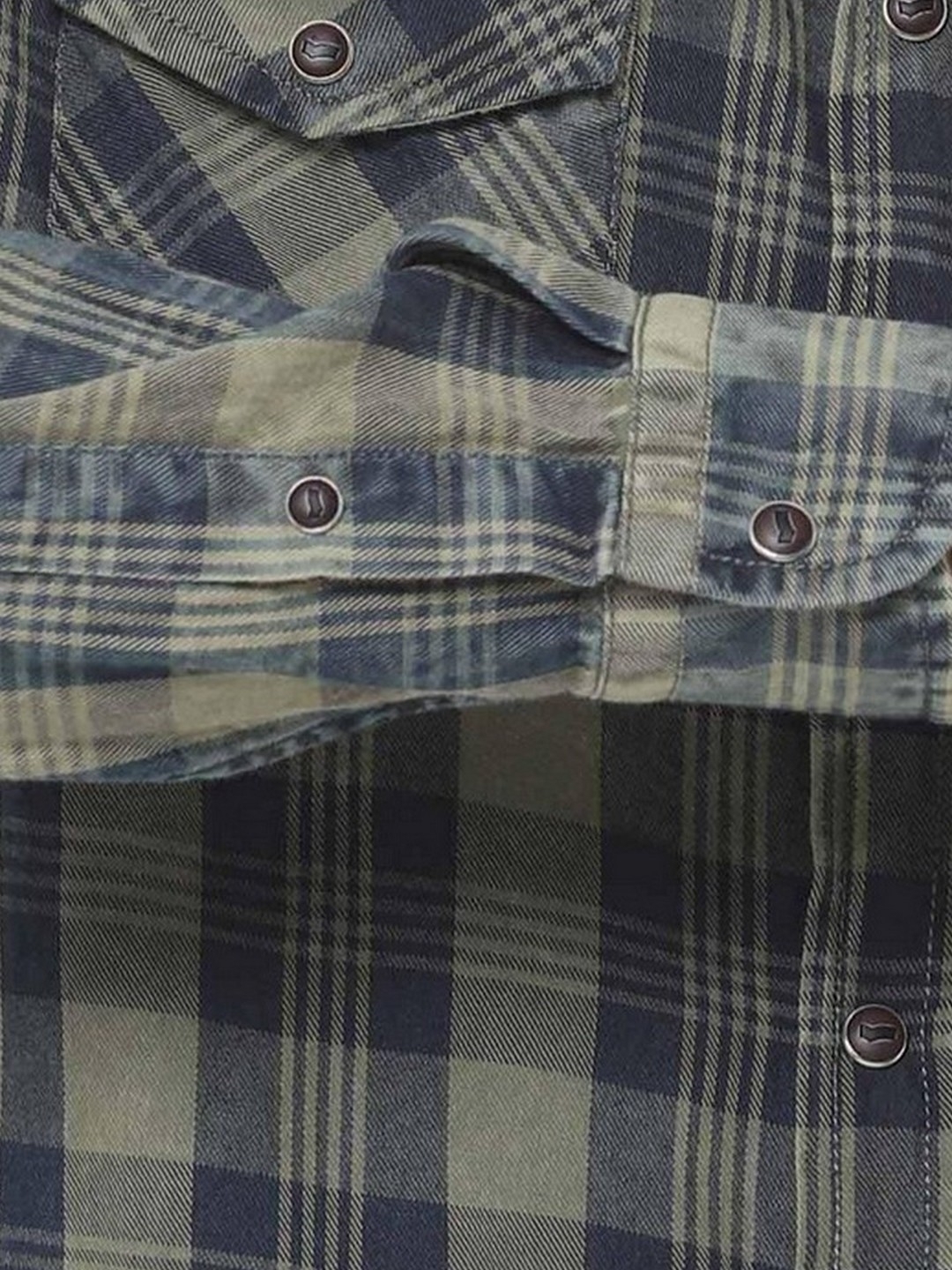 Men's Victor Green Checks Cotton Shirt