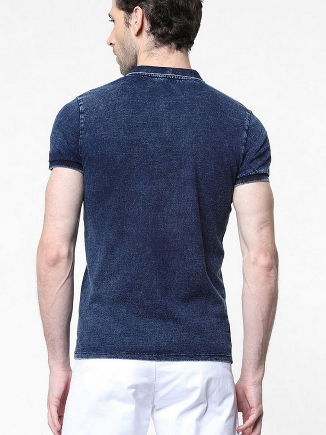 Washed Slim Fit Polo T-shirt