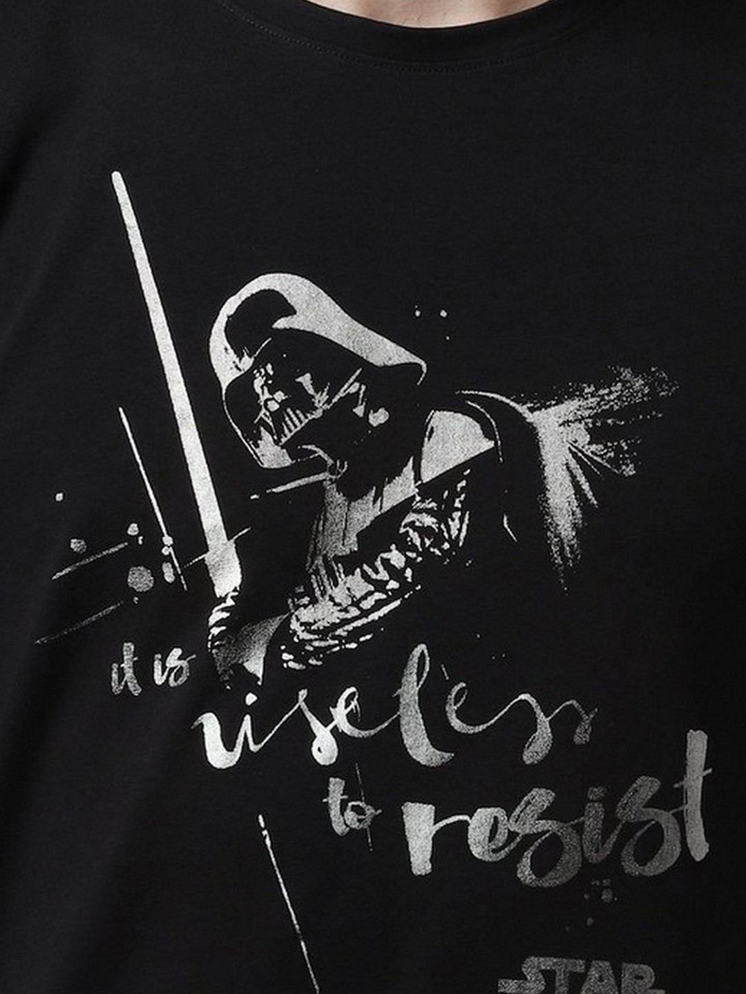 Star Wars Print Slim Fit Crew-Neck T-shirt