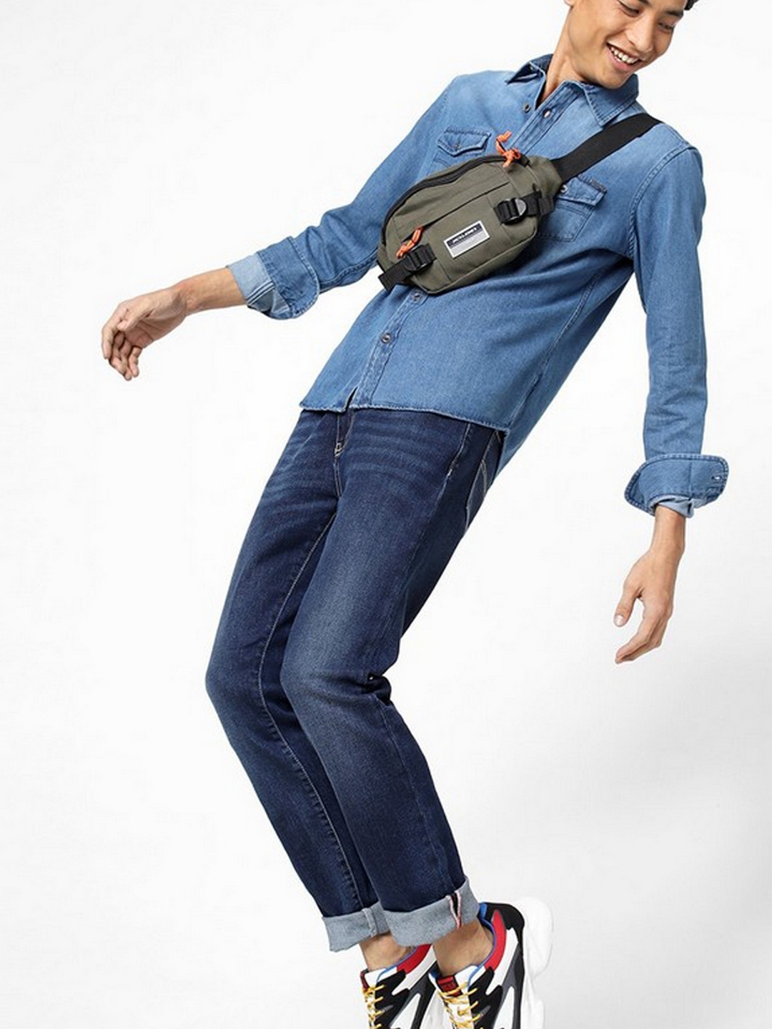 Rockmount Men's Slim Fit Indigo Denim Western Shirt
