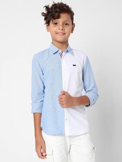 Lanzo Colourblock Cotton Shirt