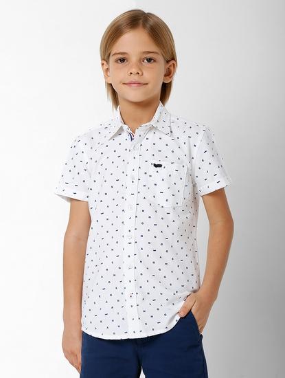 Bruno Micro Printed Cotton Shirt