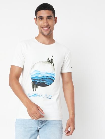 Scuba Water Slim Fit Crew-Neck T-shirt