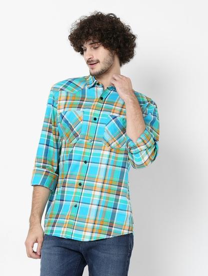 S.DET Checked Slim Fit Shirt