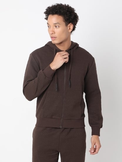 Regular Fit Full-Length Hooded Neck Cotton Lycra Sweatshirts