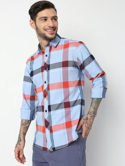 Regular Fit Full Sleeve Checks Shirts