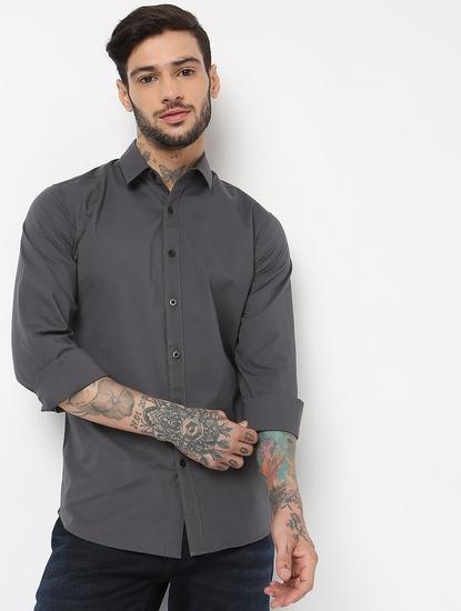 Regular Fit Full Sleeve Solid Shirts