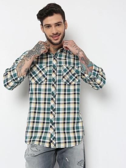 Regular Fit Full Sleeve Checks Shirts