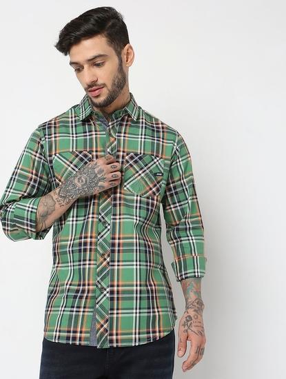 Regular Fit Full Sleeve Checks Shirts