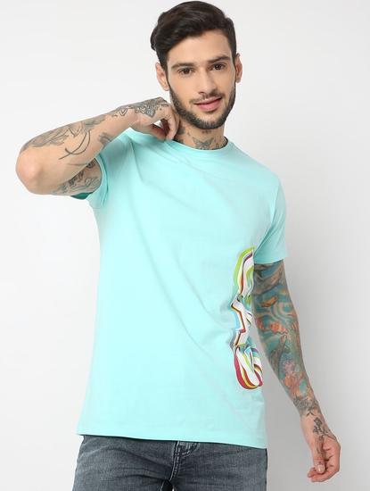 Slim Fit Half Sleeve Printed T-Shirt