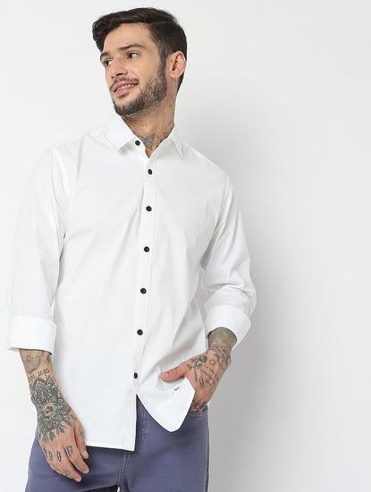 Regular Fit Full Sleeve Solid Shirts