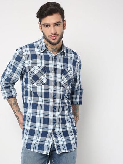 Regular Fit Full Sleeve Checks Shirts