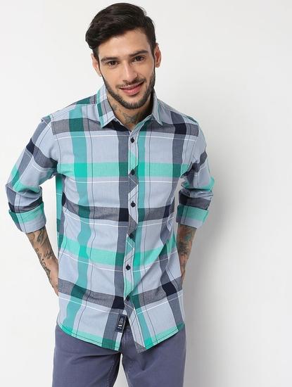 Regular Fit Full Sleeve Checks Shirts