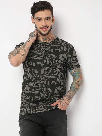 Slim Fit Half Sleeve Printed T-Shirt