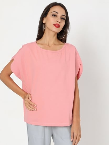 Slim Fit Boat-Neck Top