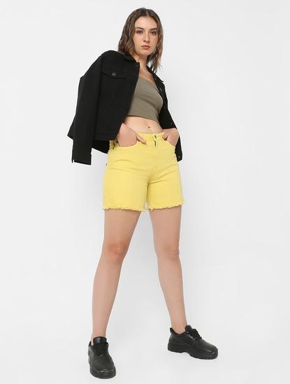 Solid Straight Fit Bermudas