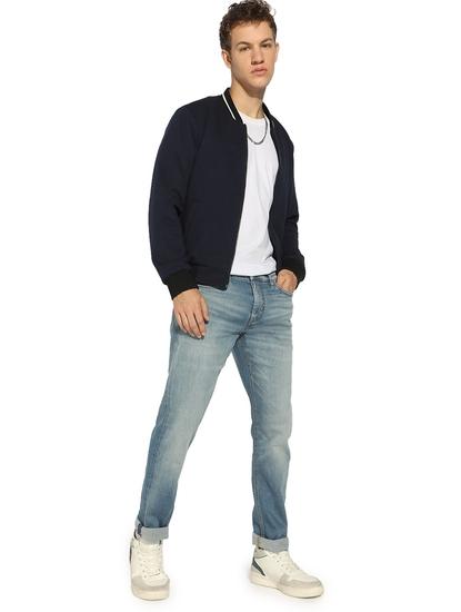 Relaxed Slim Fit Zippered Fly Denim