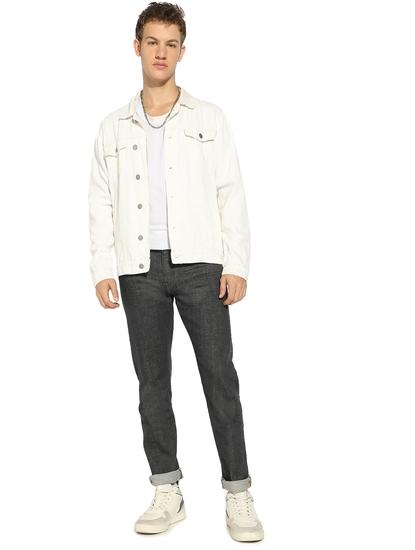 Relaxed Slim Fit Zippered Fly Denim