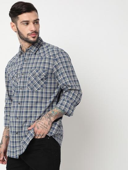 Regular Fit Full Sleeve Checks Shirts