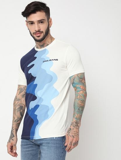 Slim Fit Half Sleeve Printed Lycra T-Shirt