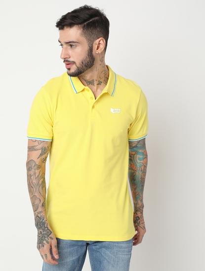 Regular Fit Half Sleeve Solid Polo T-Shirt