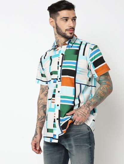 Relaxed Fit Half Sleeve Printed Shirts