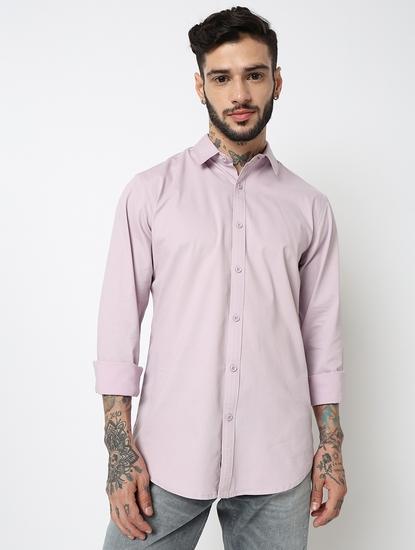 Relaxed Fit Full Sleeve Solid Twill Shirts