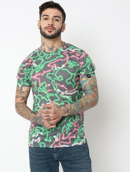 Relaxed Fit Half Sleeve Printed T-Shirt