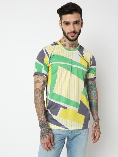 Relaxed Fit Half Sleeve Printed T-Shirt