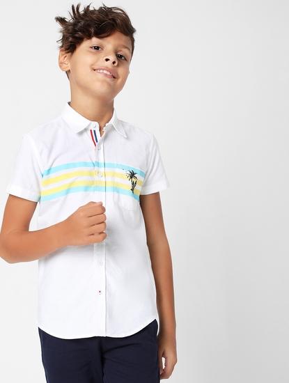 Bruno Band Striped Cotton Shirt