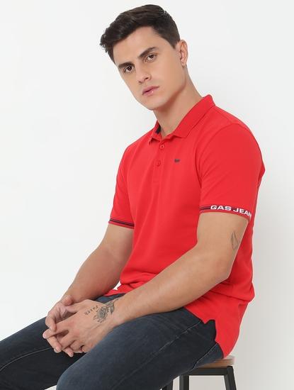 Regular Fit Solid Polo T-Shirt with Short Sleeve