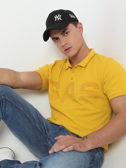 Regular Fit Printed Polo T-Shirt with Short Sleeve