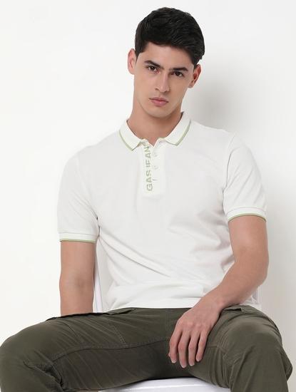 Regular Fit Solid Polo T-Shirt with Short Sleeve