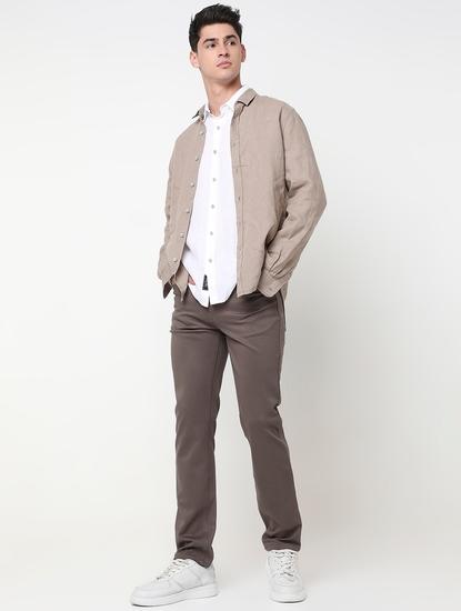 Slim Fit Solid Trousers