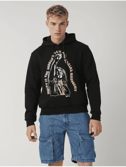 Bob Marley Graphic Print Round Neck Regular Fit Sweatshirt