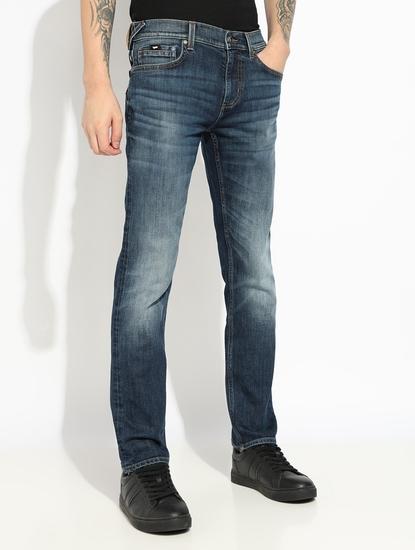 Relaxed Slim Fit Zippered Fly Denim