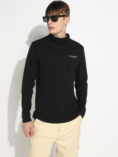 Turtle Neck Full-length Sleeve Regular Fit Tshirt