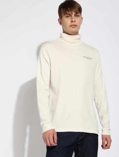 Turtle Neck Full-length Sleeve Regular Fit Tshirt