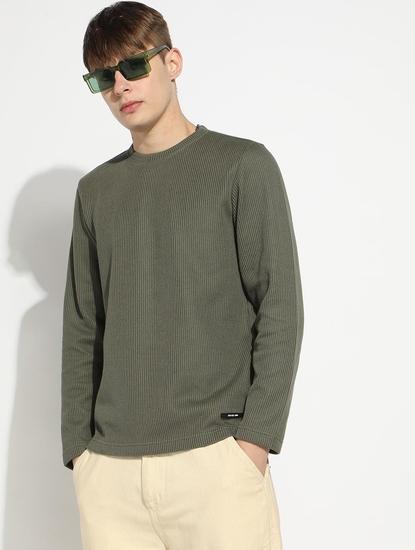 Crew Neck Full-length Sleeve Regular Fit Tshirt