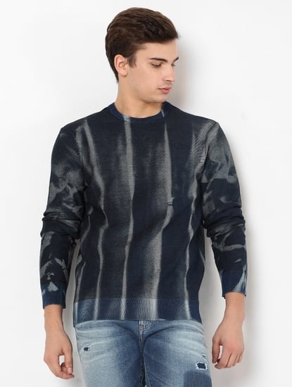 Nikola Tie-Dye Printed Crew-Neck Sweatshirt