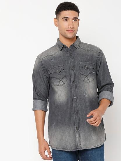 Kant Lightly Washed Relaxed Fit Shirt